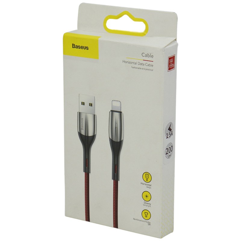 کابل USB به لایتنینگ باسئوس مدل CALSP-C01 Horizontal طول 2 متر