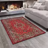 فرش چاپی طرح قالی سنتی قرمز CP-1014