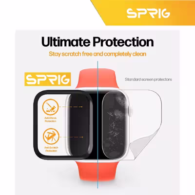 محافظ صفحه نمایش نانو اسپریگ مدل SPG مناسب برای ساعت هوشمند شیائومی Omthing E-joy بسته سه عددی
