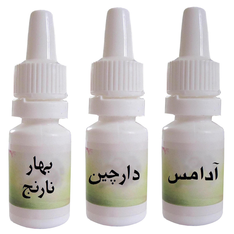 اسانس شمع مدل بهارنارنج و دارچین و آدامس خرسی حجم 10 میلی لیتر بسته 3 عددی