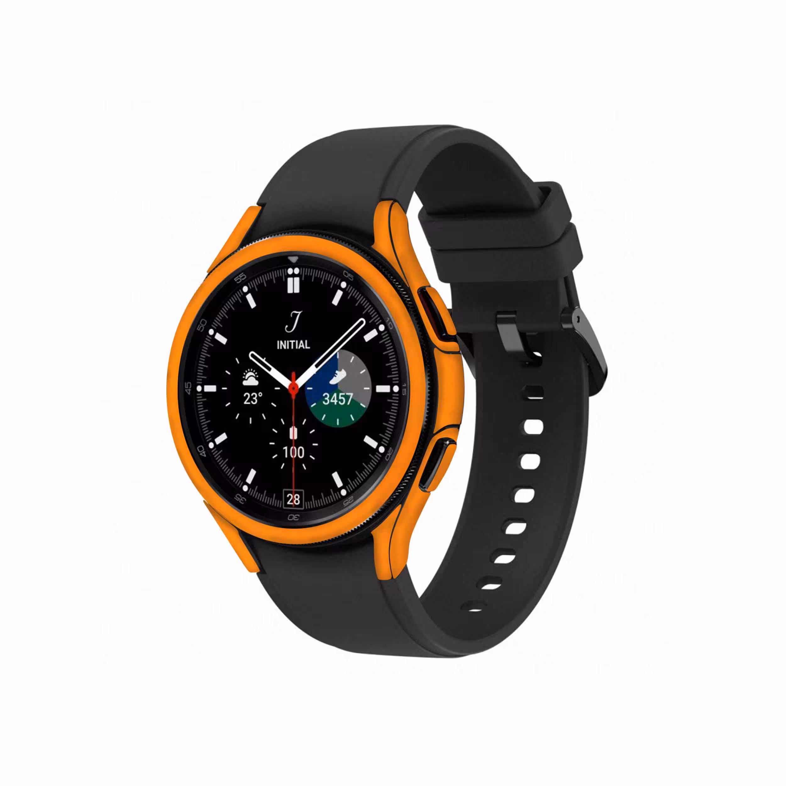 برچسب ماهوت طرح Matte Orange مناسب برای ساعت هوشمند سامسونگ Watch4 Classic 42mm
