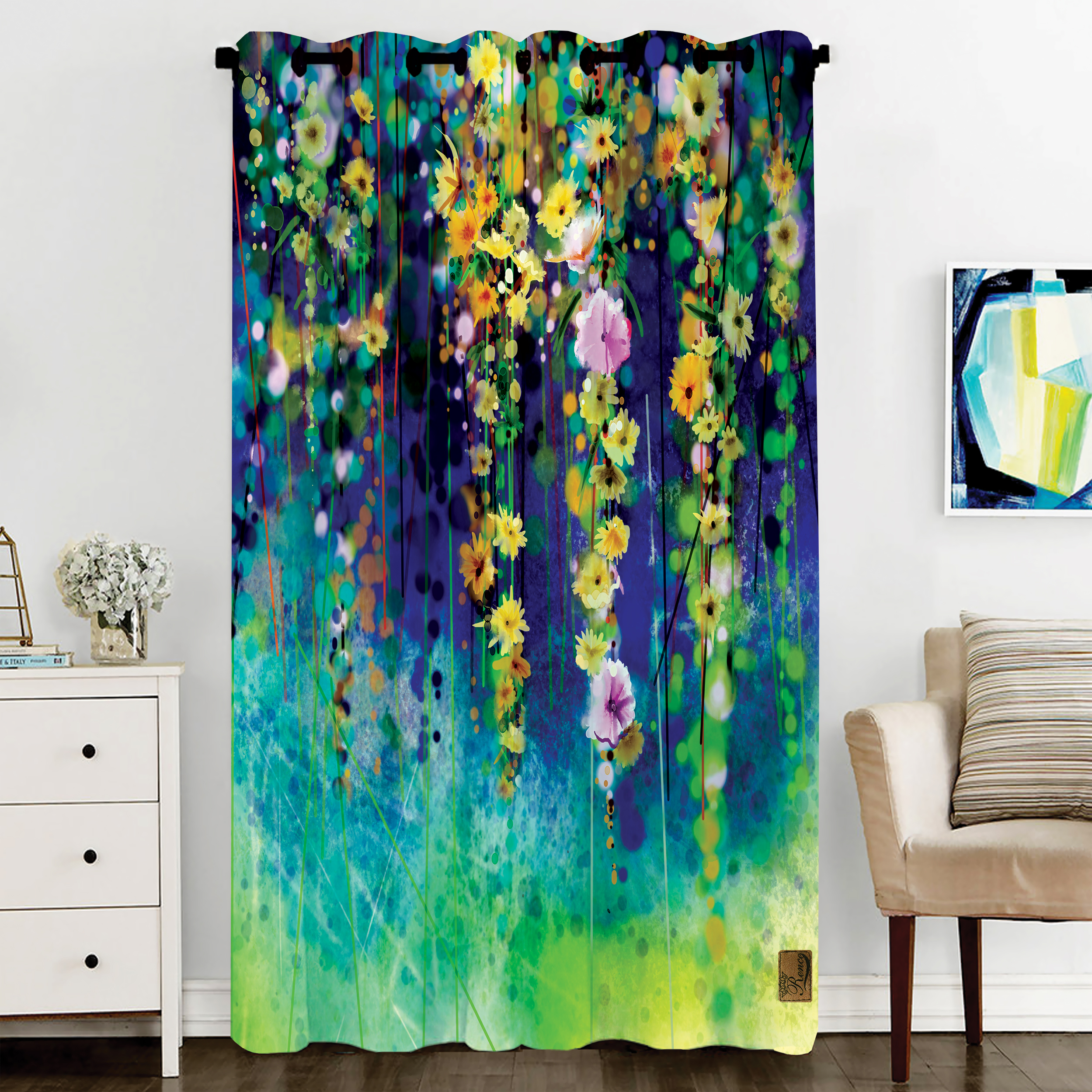 پرده رنس مدل CC3-50827 سایز 290x140 سانتی متر