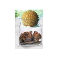 بانکه (جا حبوباتی) 1 عددی بامبو شیشه ای پیرکس  مدلH13- D9 کد GW90301011