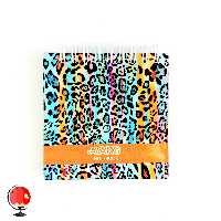 دفترچه 80 برگ سیمی آونگ جلد سخت طرح پلنگی کد 26105