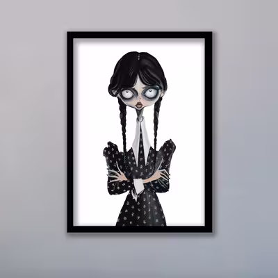 تابلو مدل ونزدی آدامز Wednesday Addams کد LAG1051