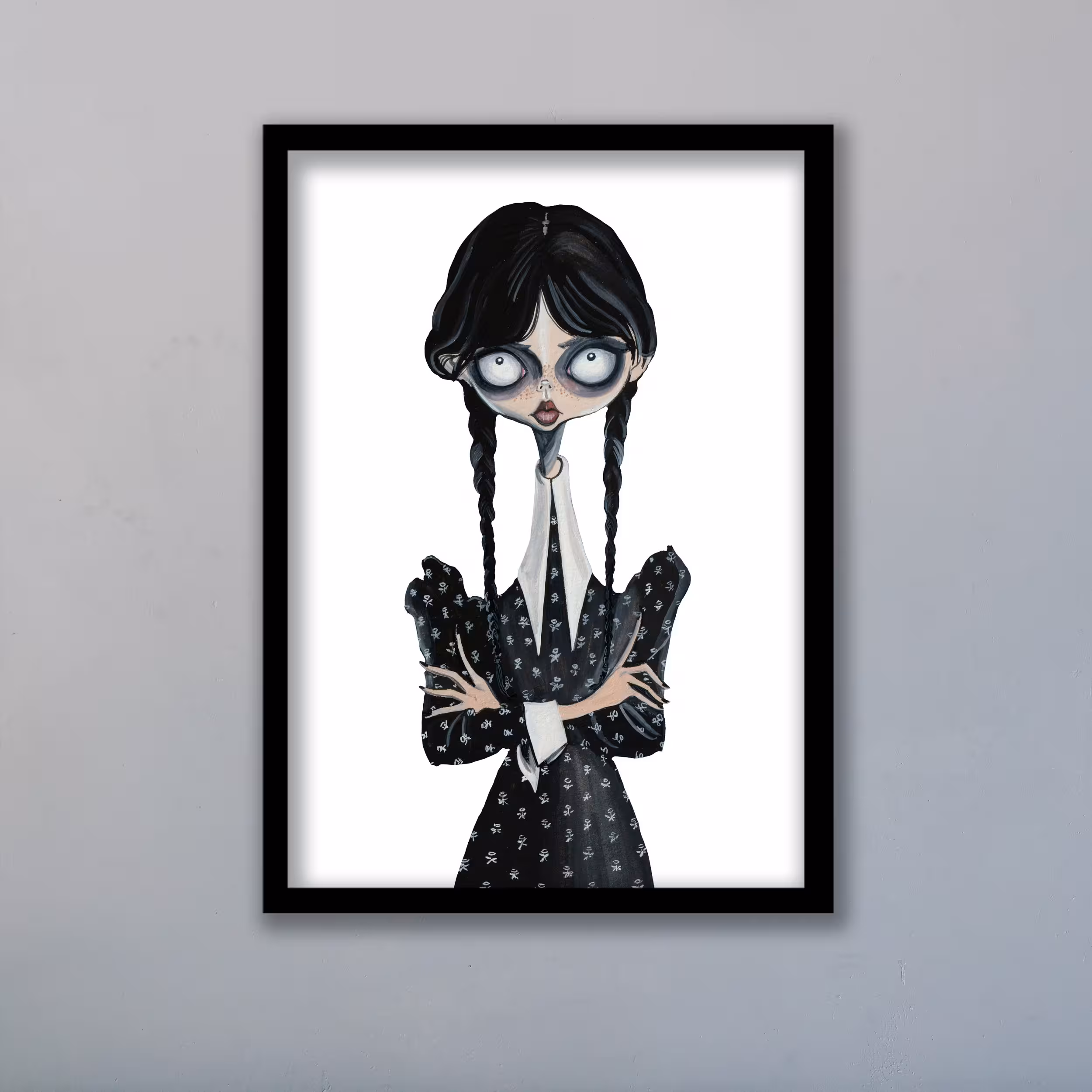 تابلو مدل ونزدی آدامز Wednesday Addams کد LAG1051