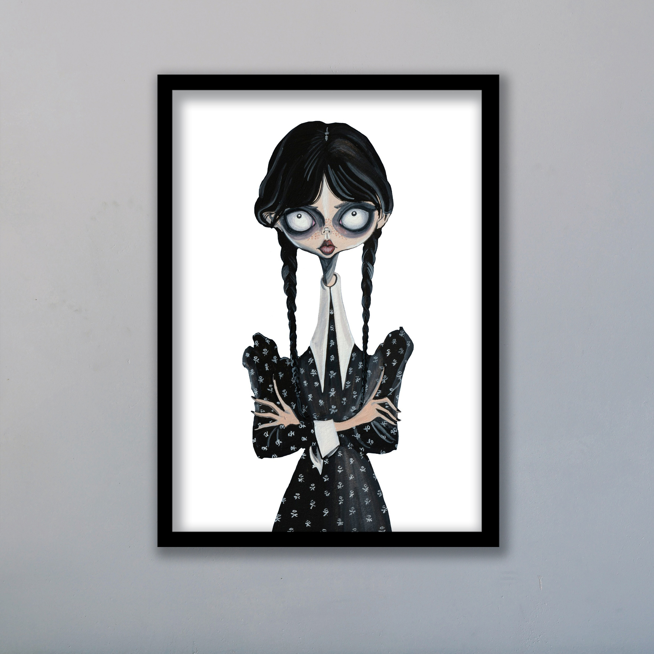 تابلو مدل ونزدی آدامز Wednesday Addams کد LAG1051