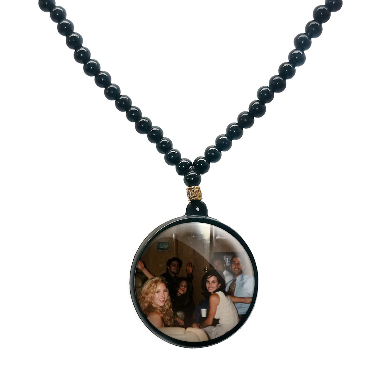 گردنبند پرمانه طرح فرندز کد pmd.18876 مدل دو طرفه