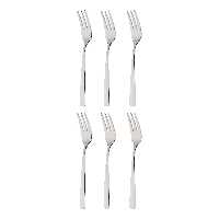 چنگال میوه خوری داماس استیل مدل فلورا بسته 6 عددی