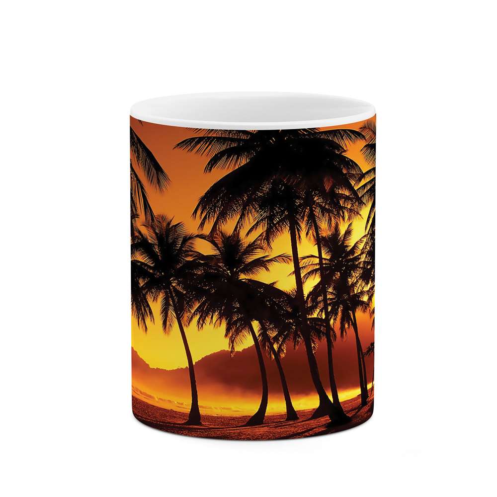 ماگ طرح غروب و نخل مدل mgs05549