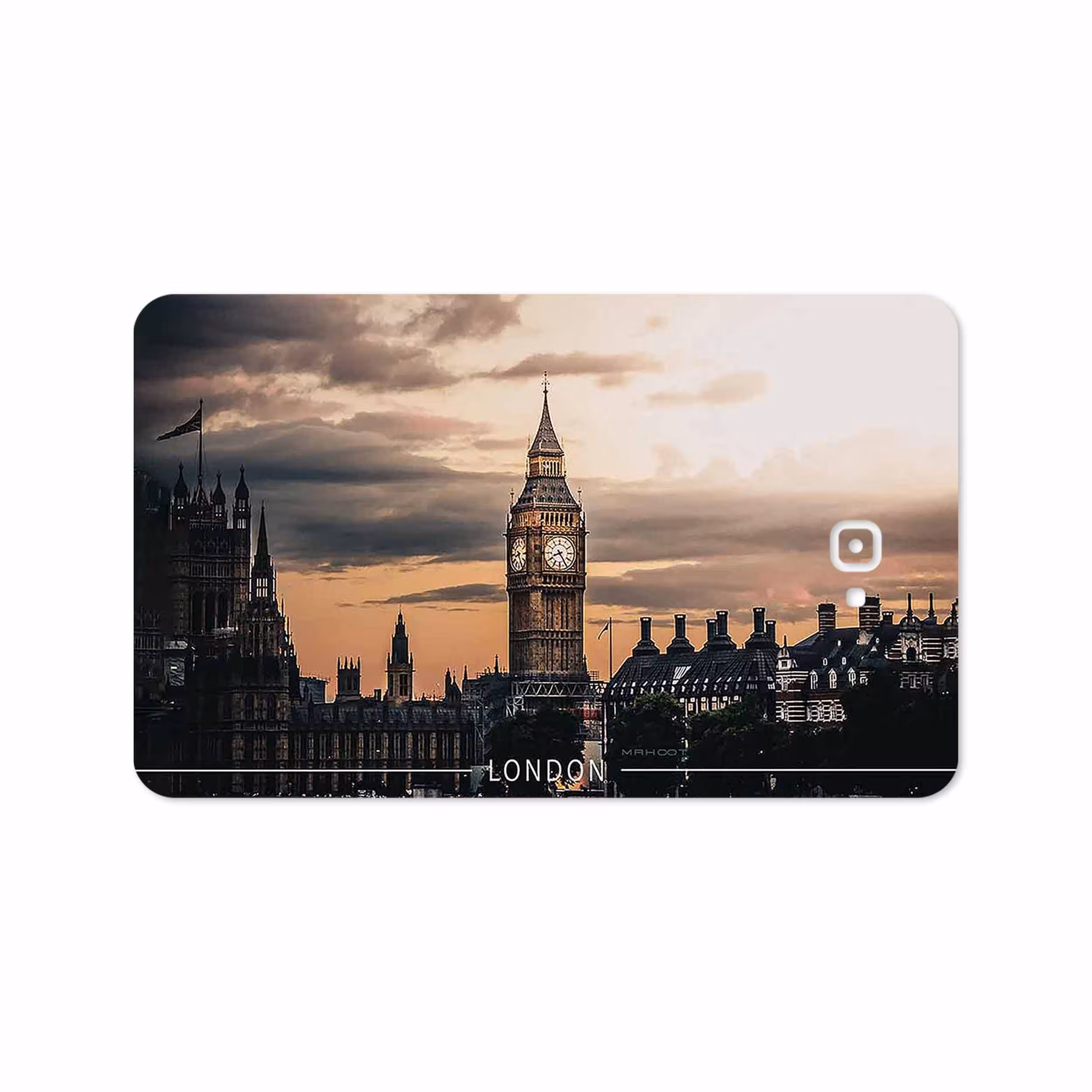 برچسب پوششی ماهوت مدل London City مناسب برای تبلت سامسونگ Galaxy Tab A 10.1 2016 T585