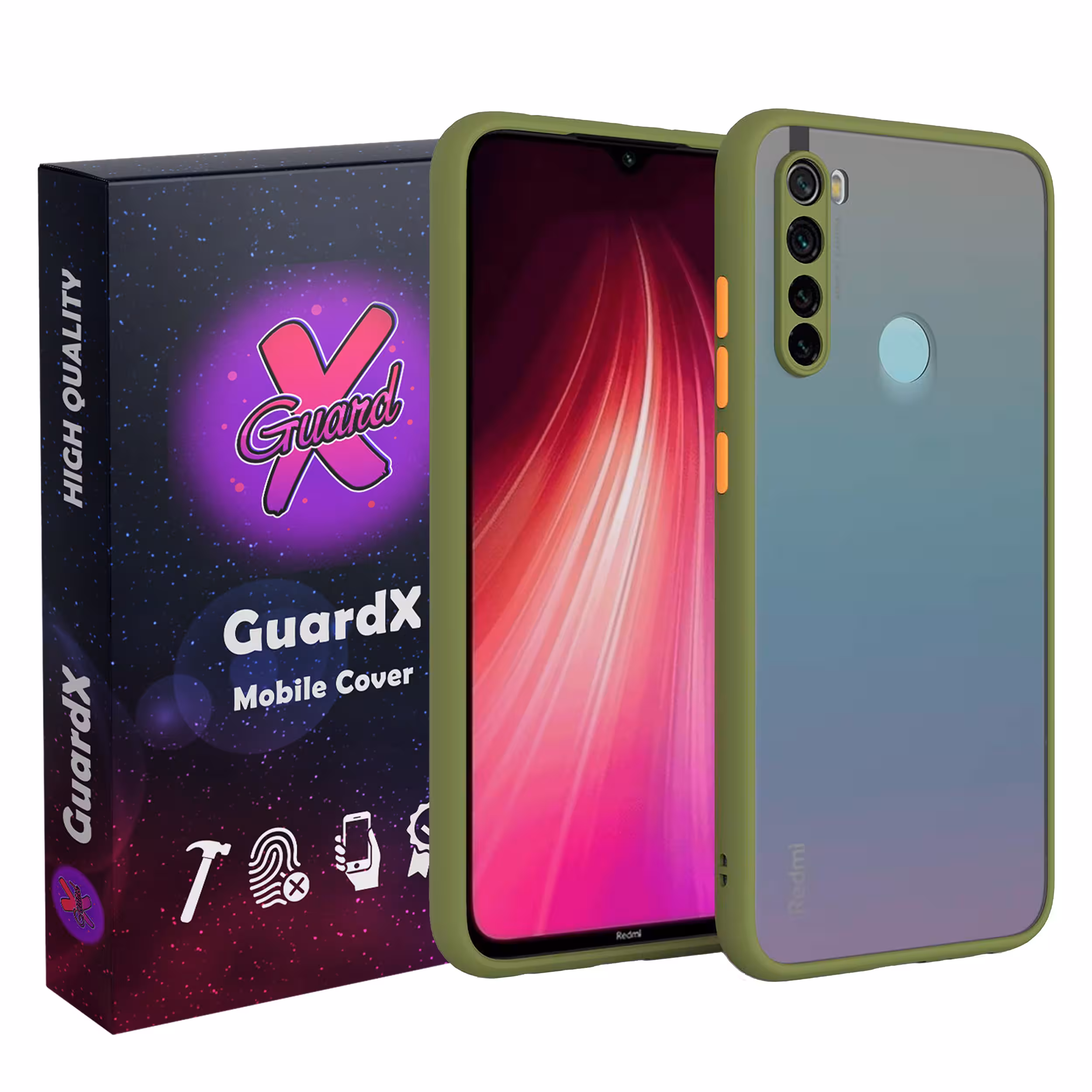 کاور گارد ایکس مدل Smoke2021 مناسب برای گوشی موبایل شیائومی Redmi Note 8