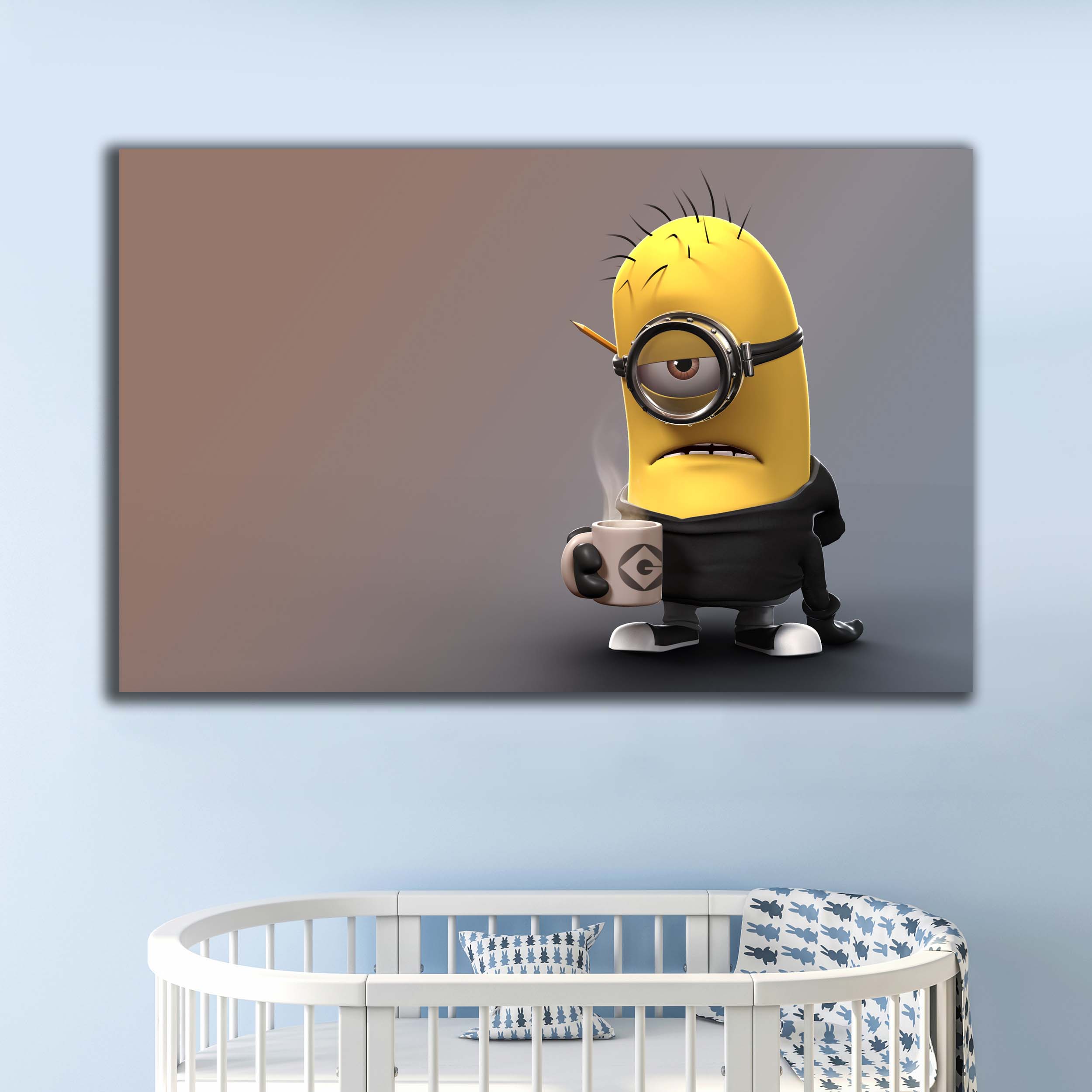 تابلو شاسی آتریسا مدل اتاق کودک طرح مینیون