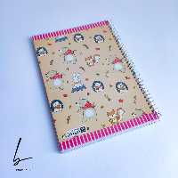 دفتر مجلد 60 برگ ایمان طرح خرس زمستانی