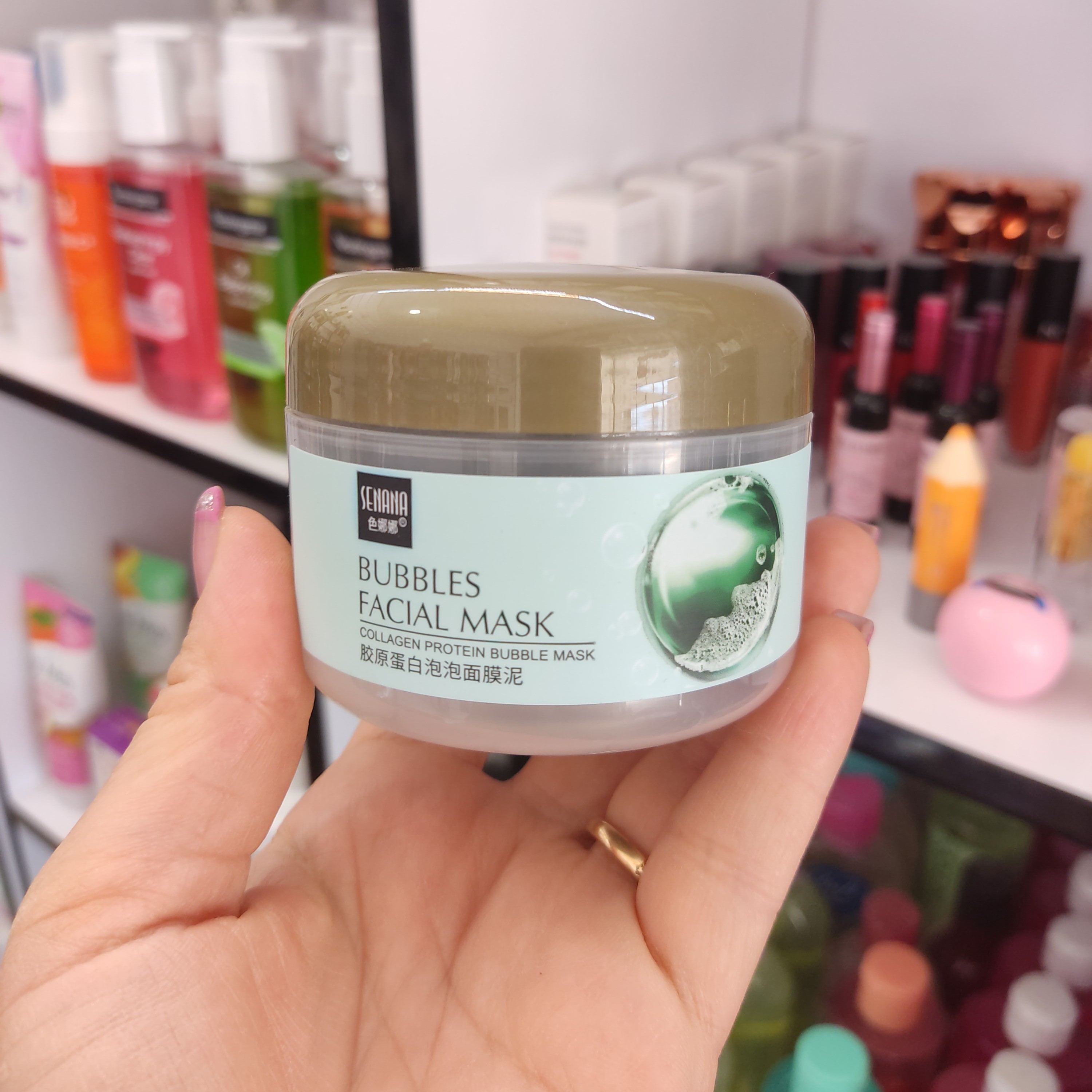 ماسک حبابی کلاژن ساز وپروتئینه سنانا