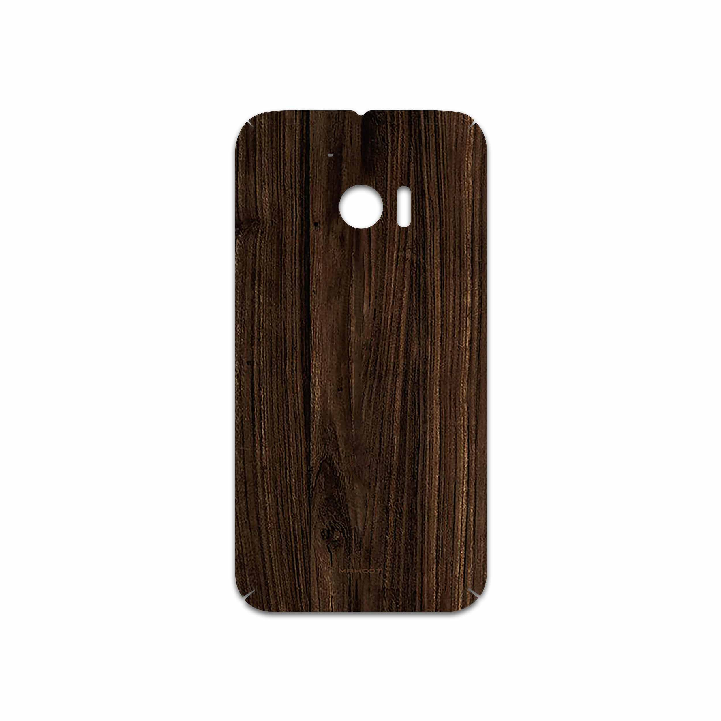 برچسب پوششی ماهوت مدل Dark Walnut Wood مناسب برای گوشی موبایل اچ تی سی 10