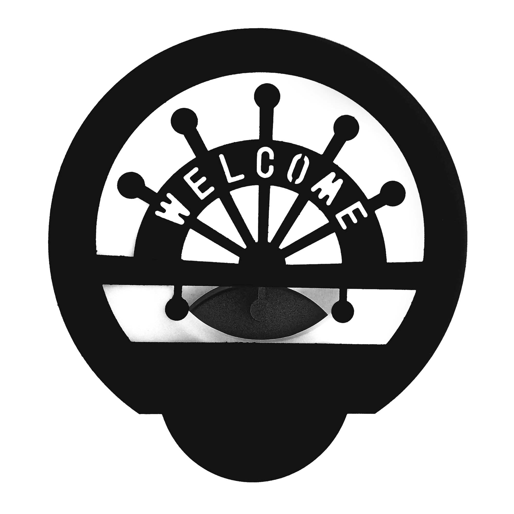 چراغ دیواری مدل لایت ایران کد 01 طرح welcome