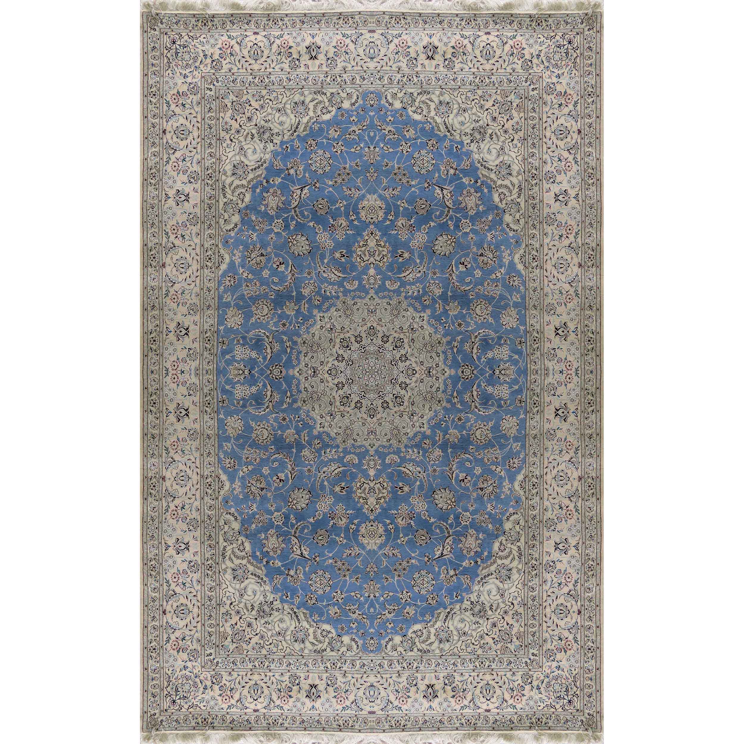 فرش دستبافت شش و نیم متری مدل نایین کد ۱۰۱۶