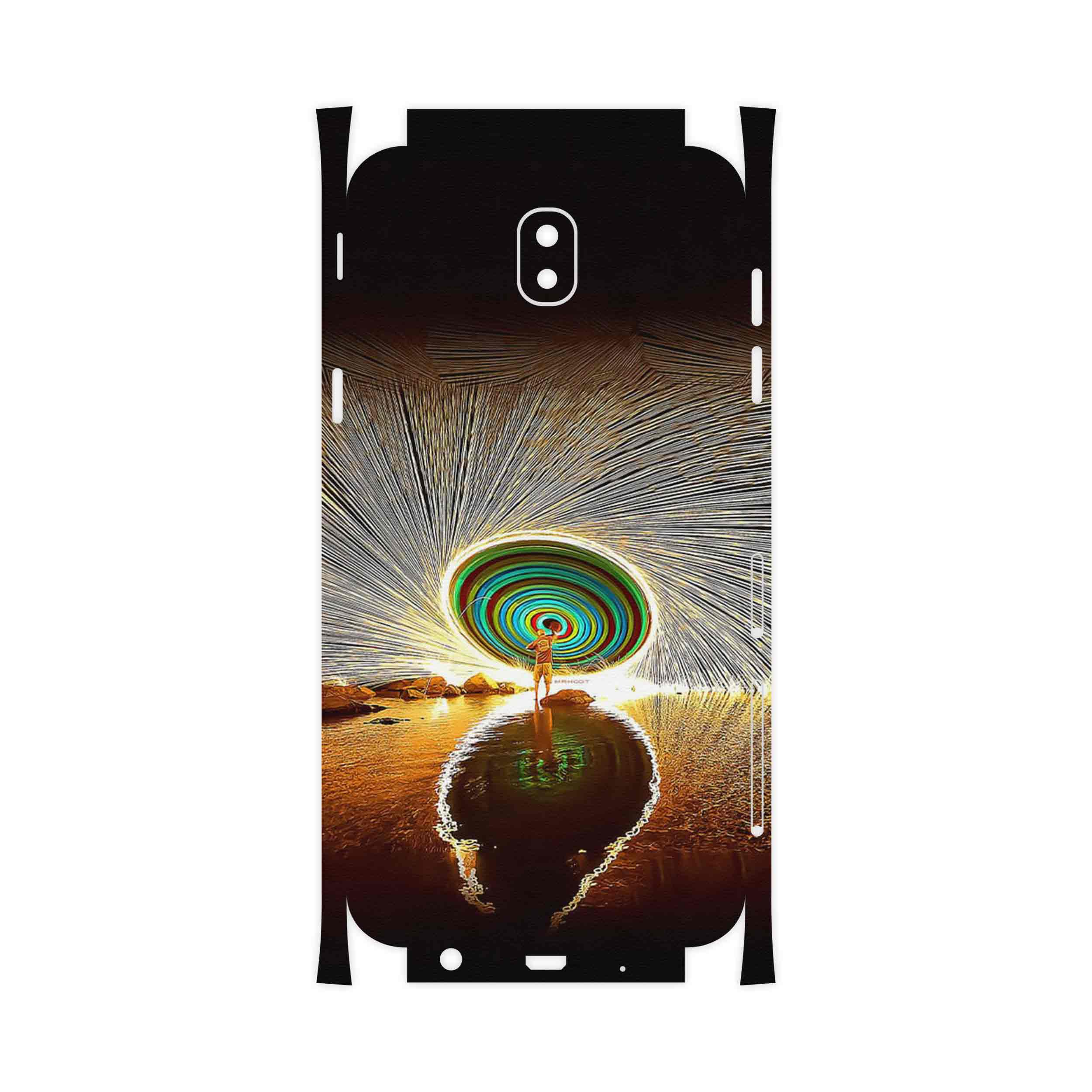 برچسب پوششی ماهوت مدل Night Light Fountain-FullSkin مناسب برای گوشی موبایل سامسونگ Galaxy J5 Pro