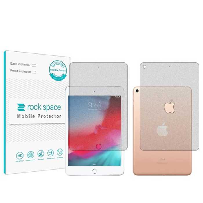 گلس صفحه نمایش و پشت تبلت اپل iPad mini (2019) مدل نانو هیدروژل مات برند راک اسپیس کد LL