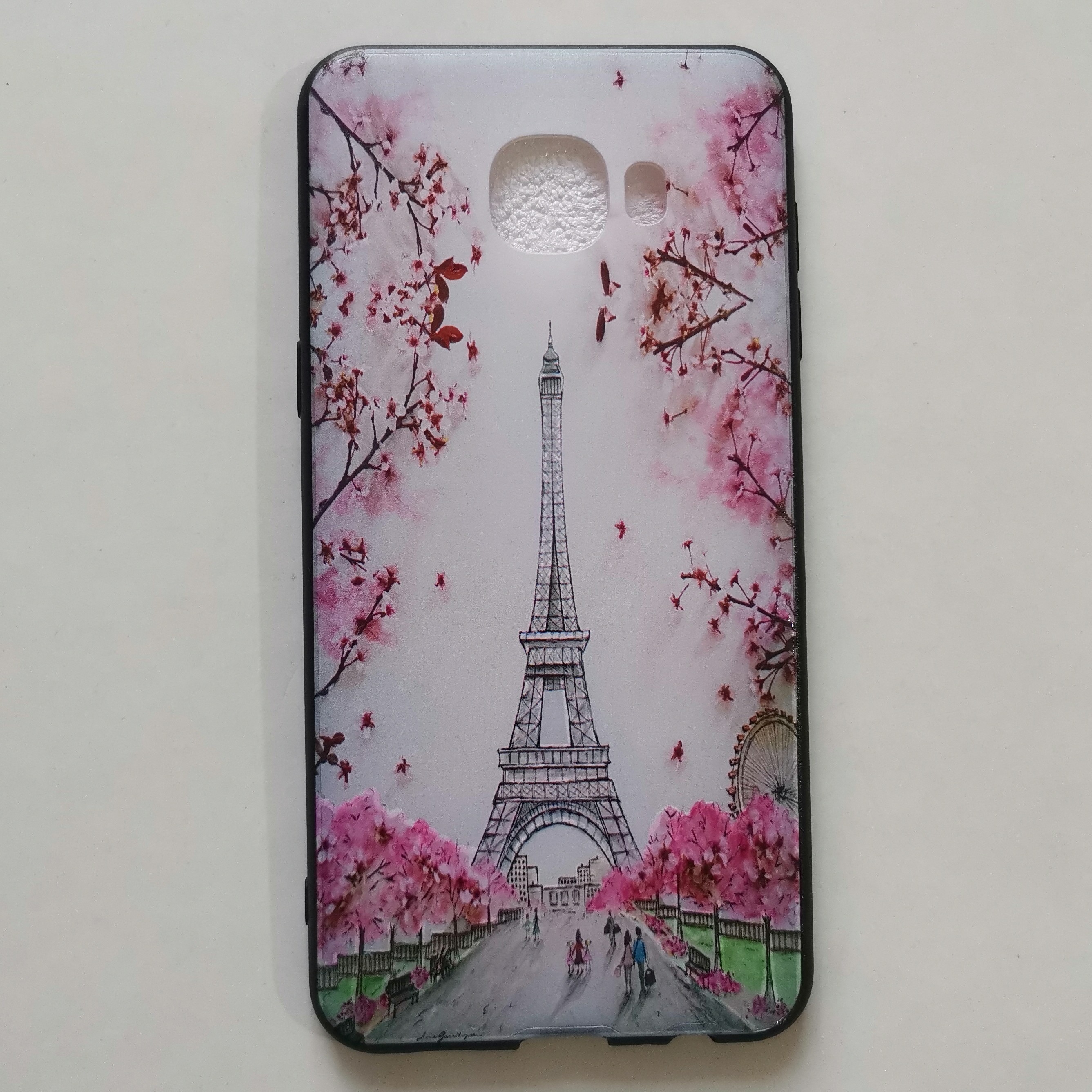 قاب طرحدار  منظره ایفل گوشی سامسونگ C5 و C5 pro