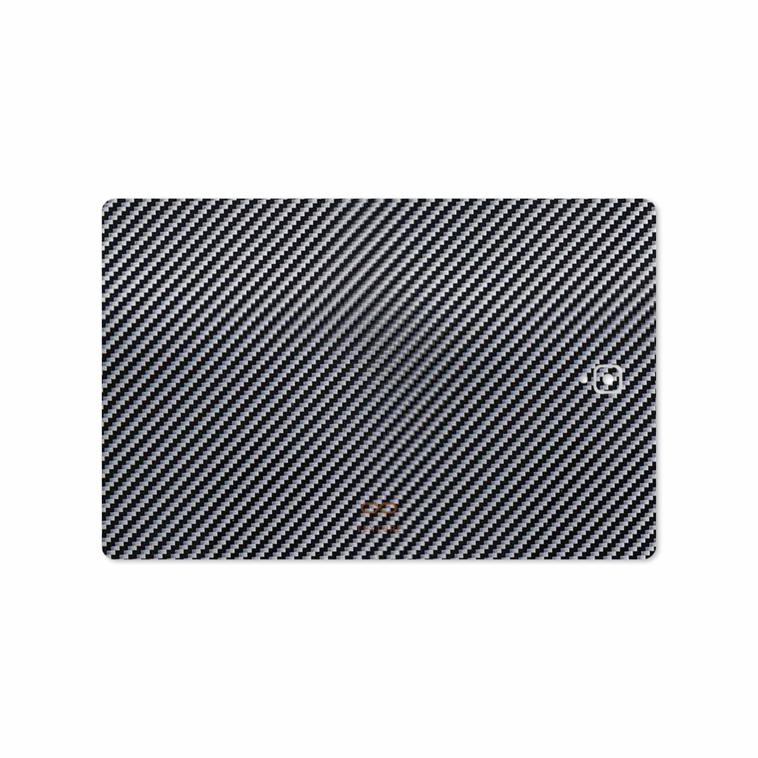 برچسب پوششی ماهوت مدل Glossy-Silver-Fiber مناسب برای تبلت سامسونگ Galaxy Tab S3 9.7 2017 T825