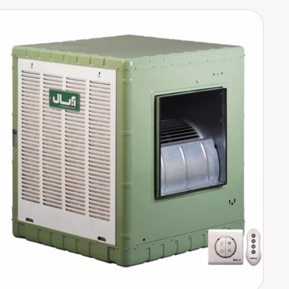 آبسال کولر آبی پشت بامی (مجهز به کلید الکترونیک و ریموت) مدل AC55R