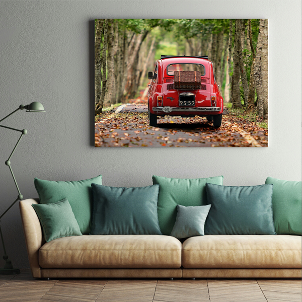 تابلو بوم طرح ماشین کلاسیک مدل SDB571