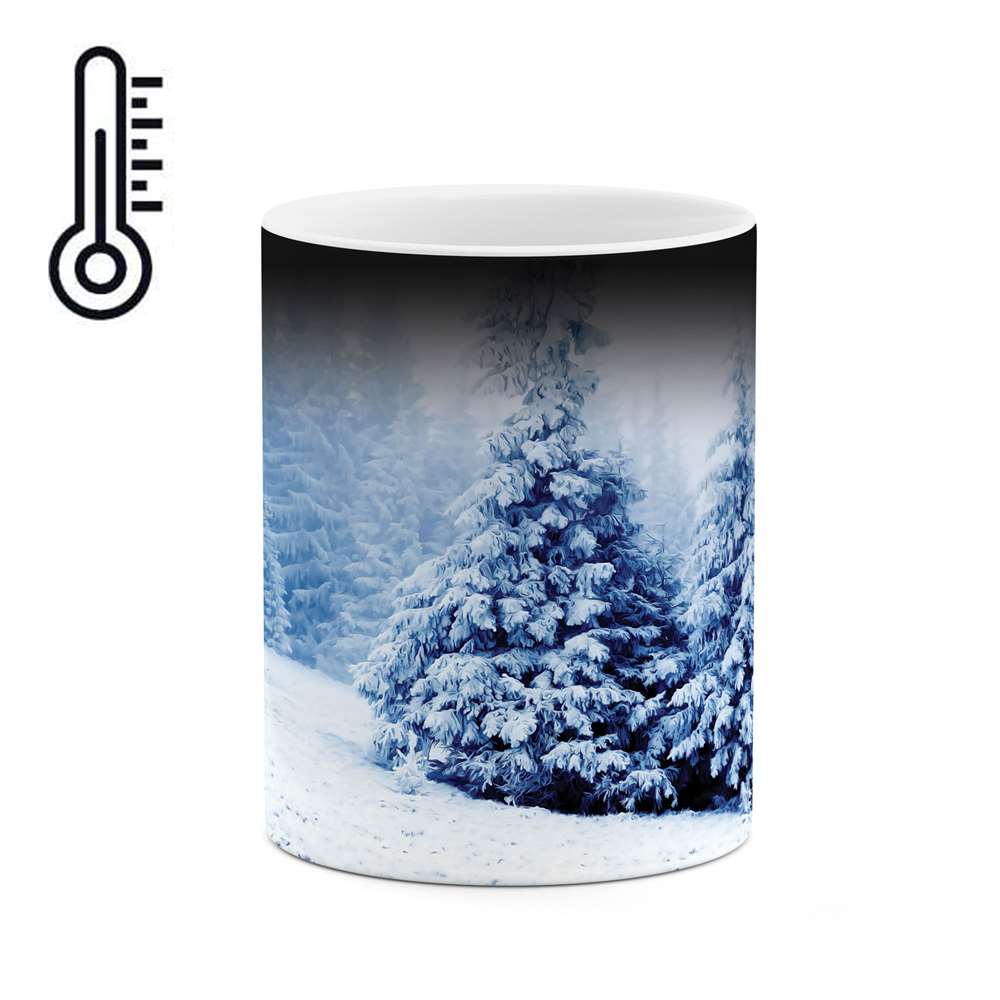 ماگ حرارتی طرح کاج برفی مدل mgh00410