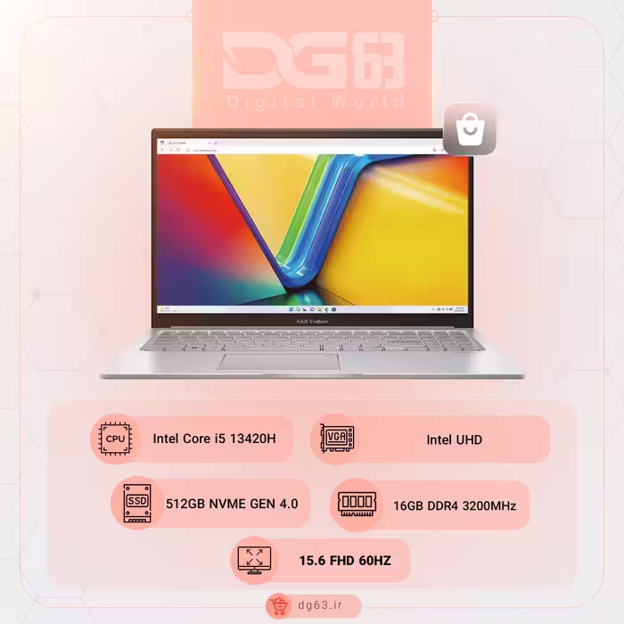 قیمت و خرید لپ تاپ ایسوس ASUS VivoBook 15 R1502VA I5 - دیجی 63