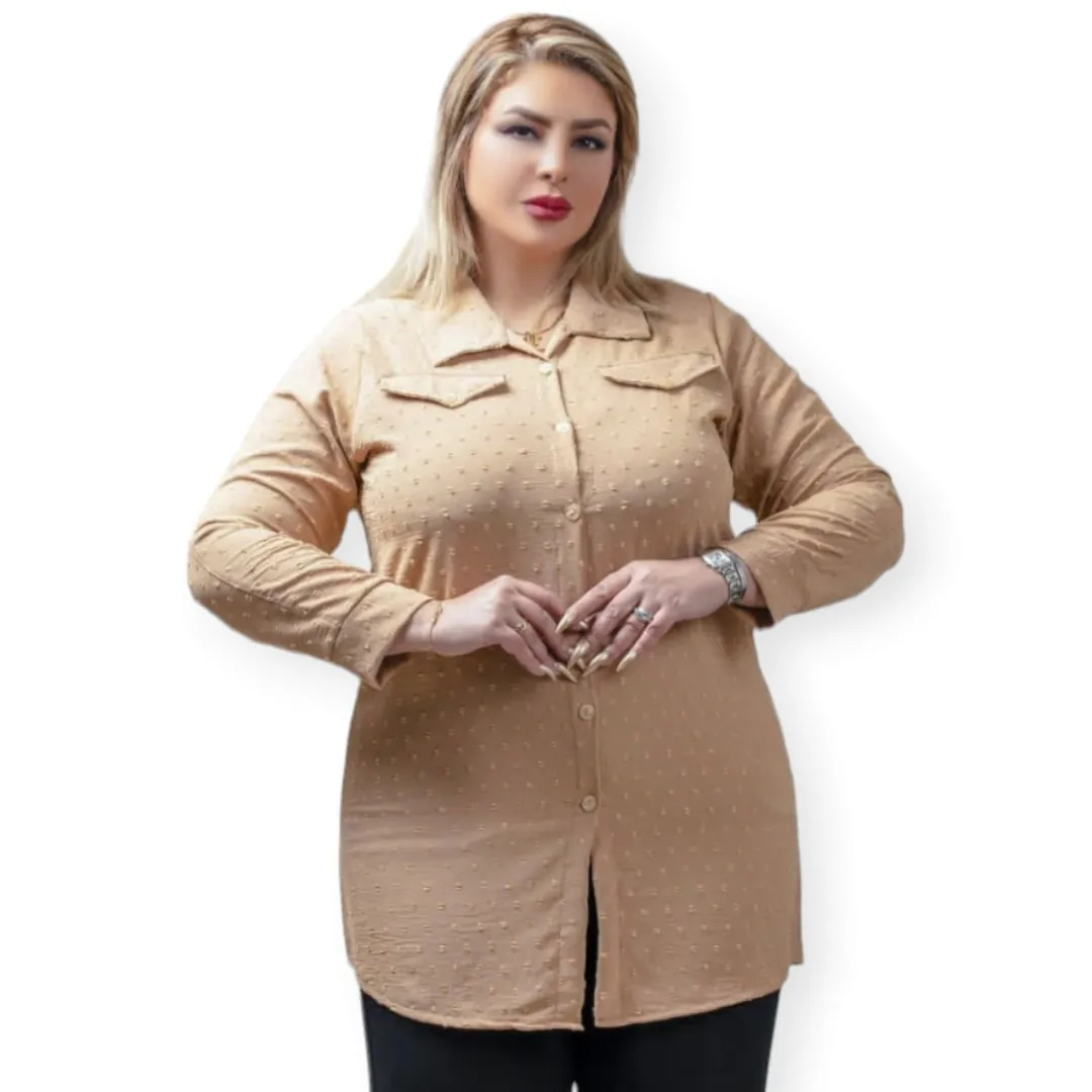 شومیز زنانه ابروبادی سایز بزرگ