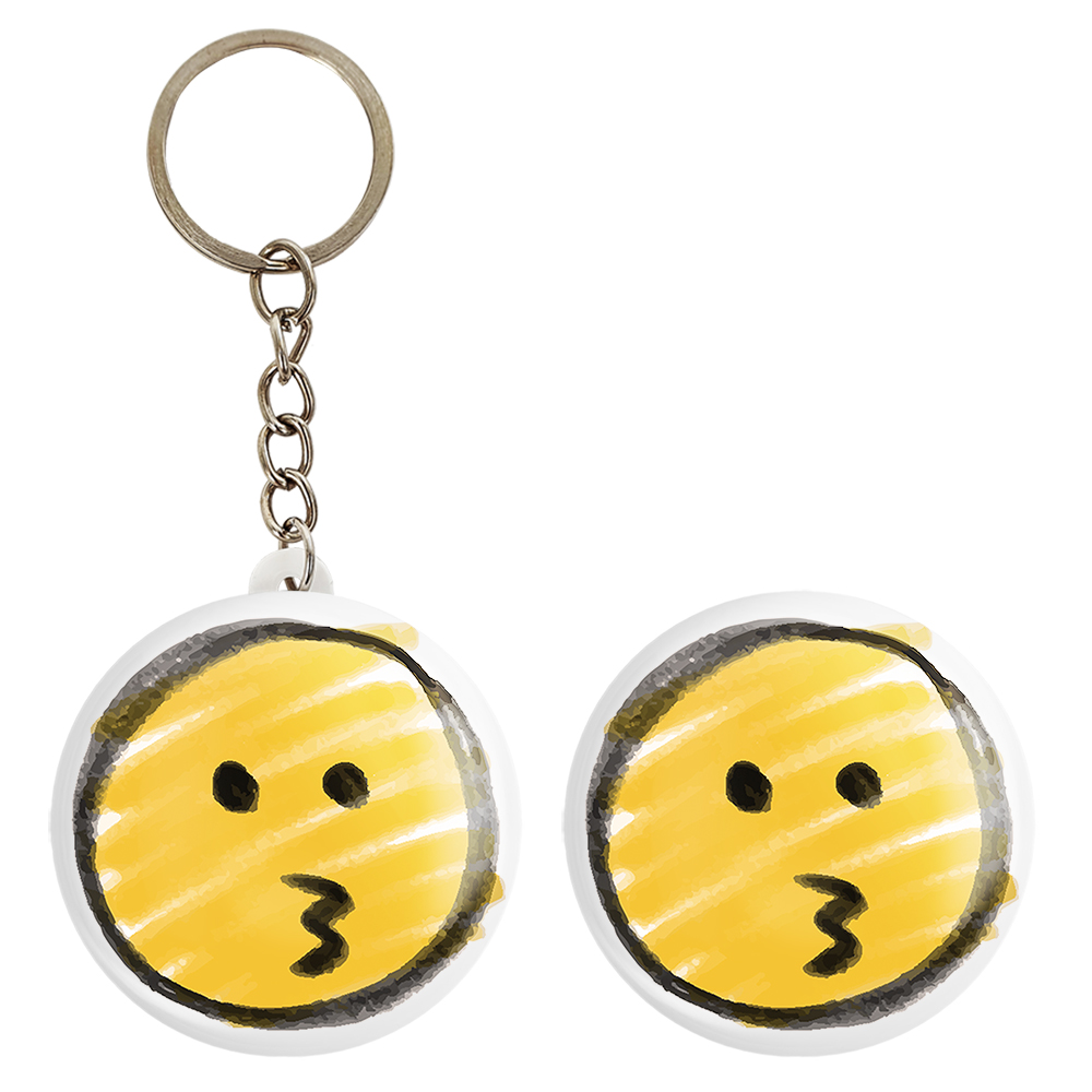 پیکسل خندالو مدل ایموجی کد 3050 به همراه جاکلیدی