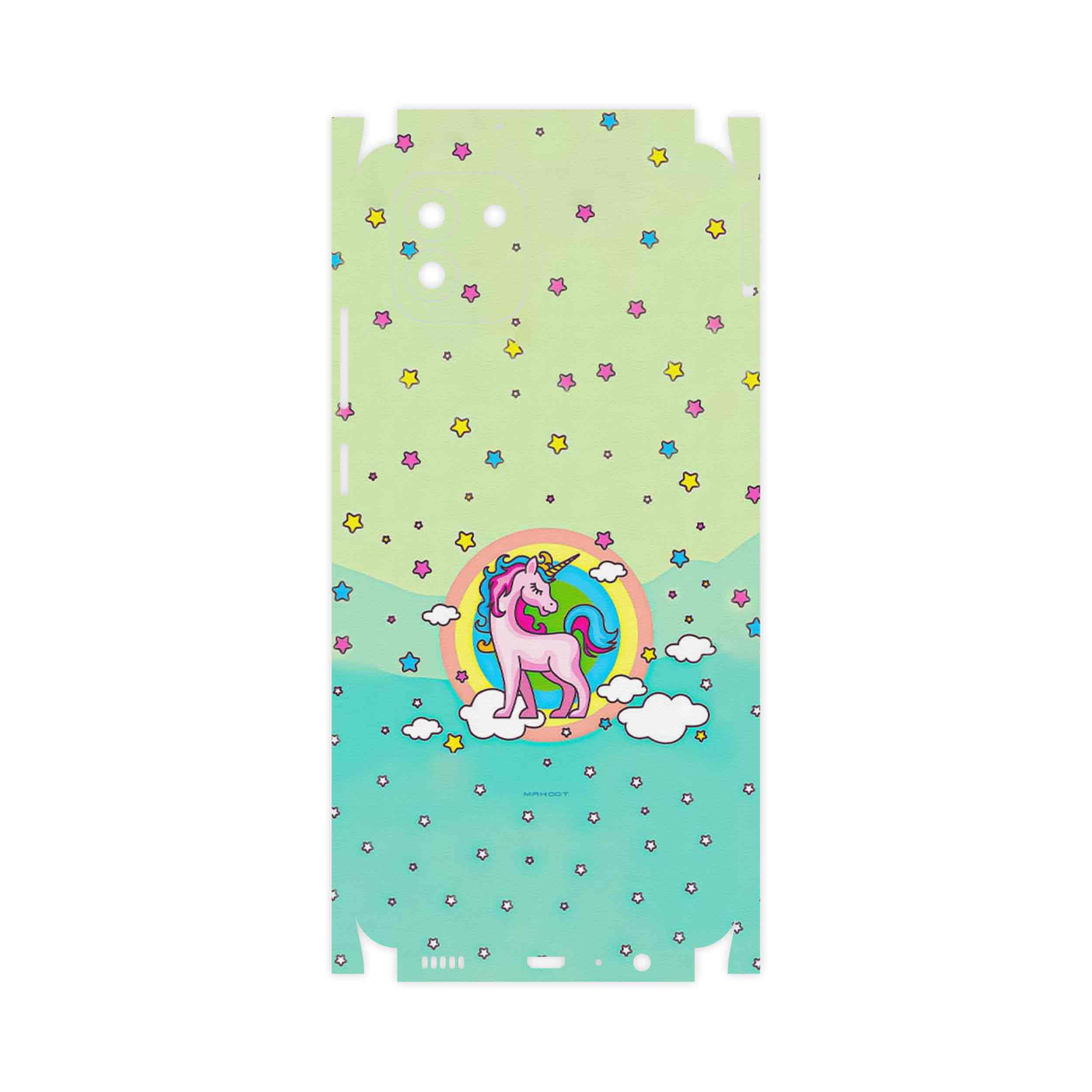 برچسب پوششی ماهوت مدل Rainbow unicorn adventure-FullSkin مناسب برای گوشی موبایل سامسونگ Galaxy A03