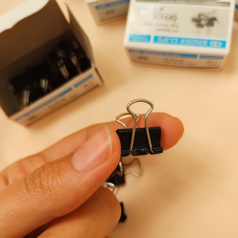 گیره کاغذ فلزی کوچک(بسته 12 عددی)