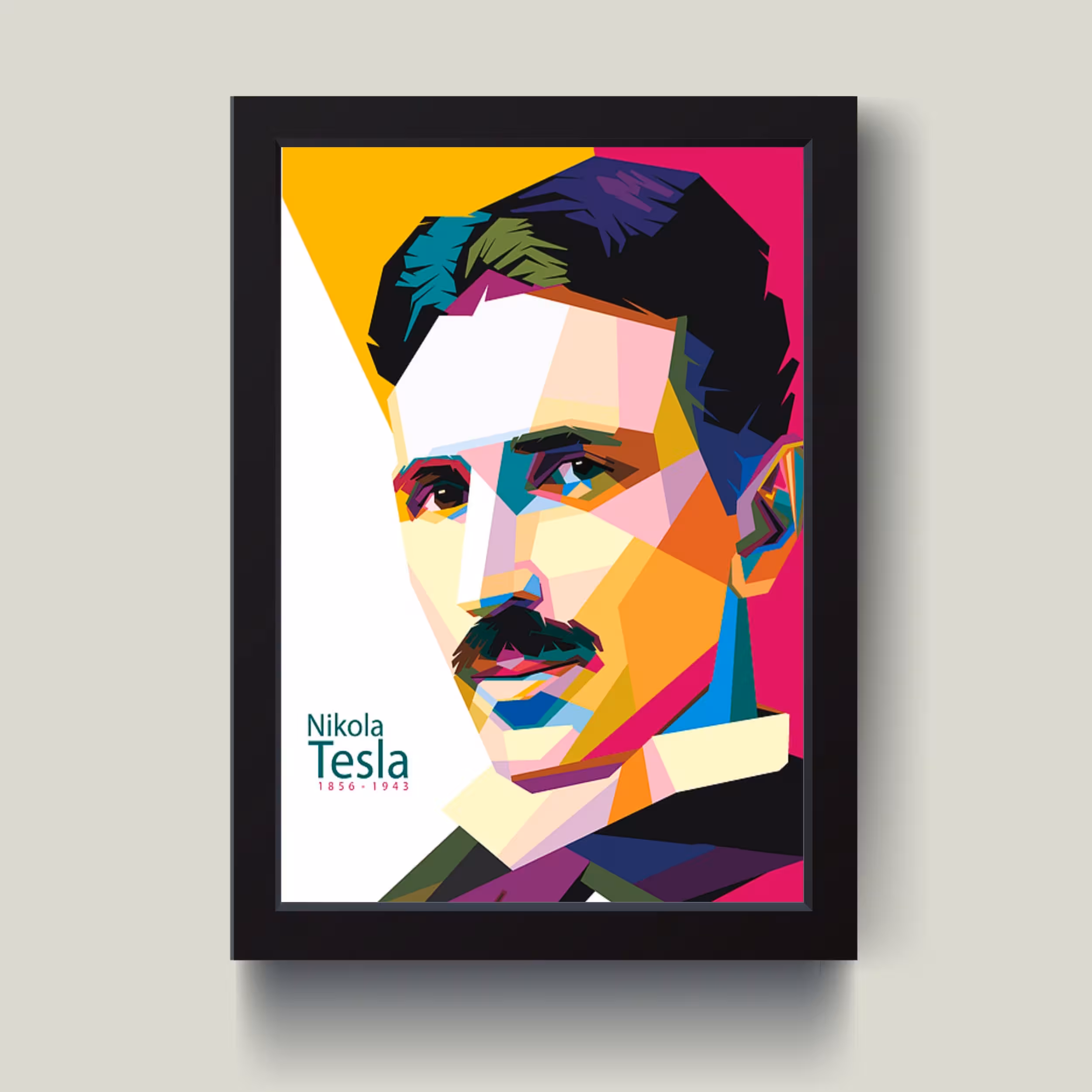 تابلو مدل Nikola Tesla تسلا کد m2592-w