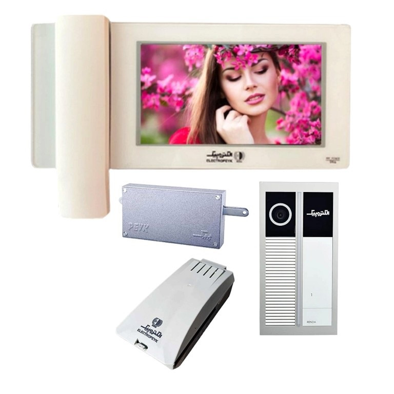 آیفون تصویری الکتروپیک . پک کامل  1  واحدی . مدل 996 با پنل لمسی رندا 1195