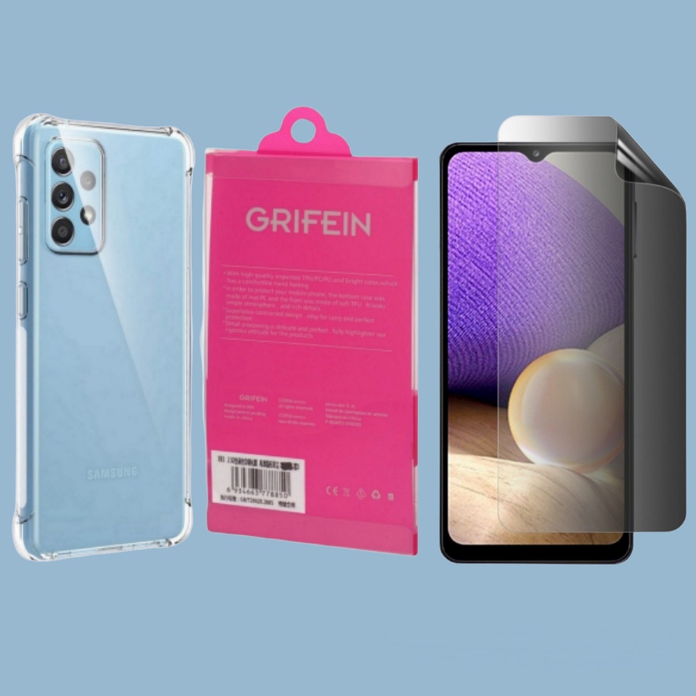 کاور گریفین مدل Transparent Armor مناسب برای گوشی موبایل سامسونگ Galaxy A23 به همراه محافظ صفحه نمایش