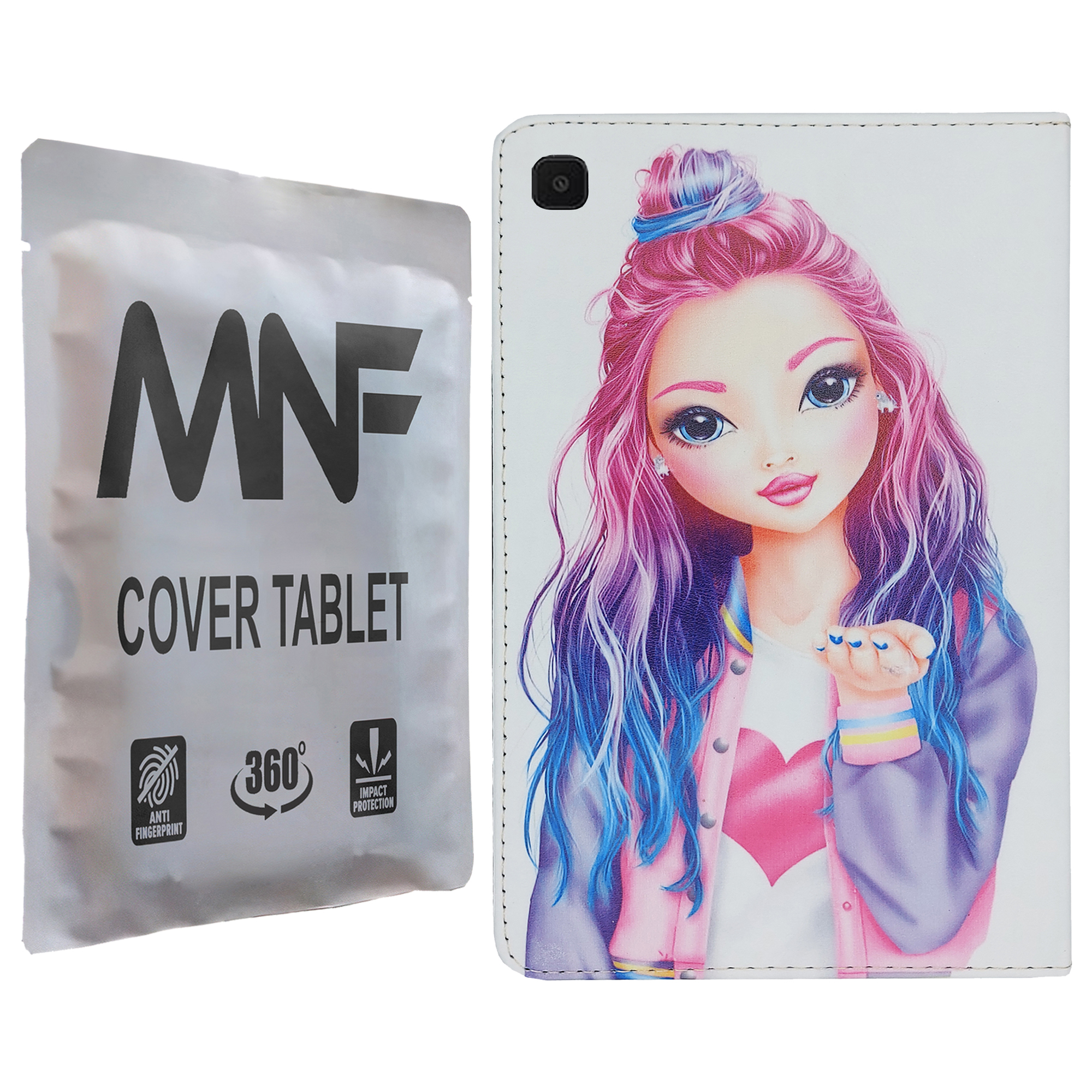 کیف کلاسوری ام ان اف طرح دختر فانتزی کد M-242 مناسب برای تبلت سامسونگ Galaxy Tab A 10.1 2019 T510 / T515