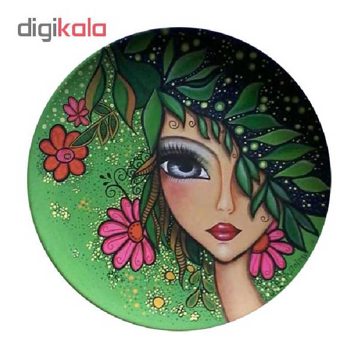 بشقاب دیوارکوب سفالی کد D28-S25