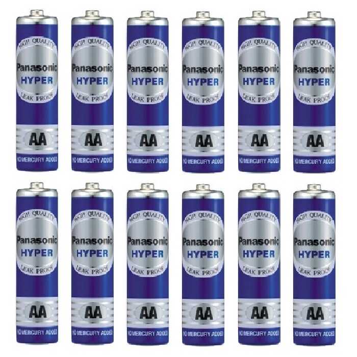 باتری قلمی پاناسونیک مدل R5UT/4S HYPER بسته 12 عددی 