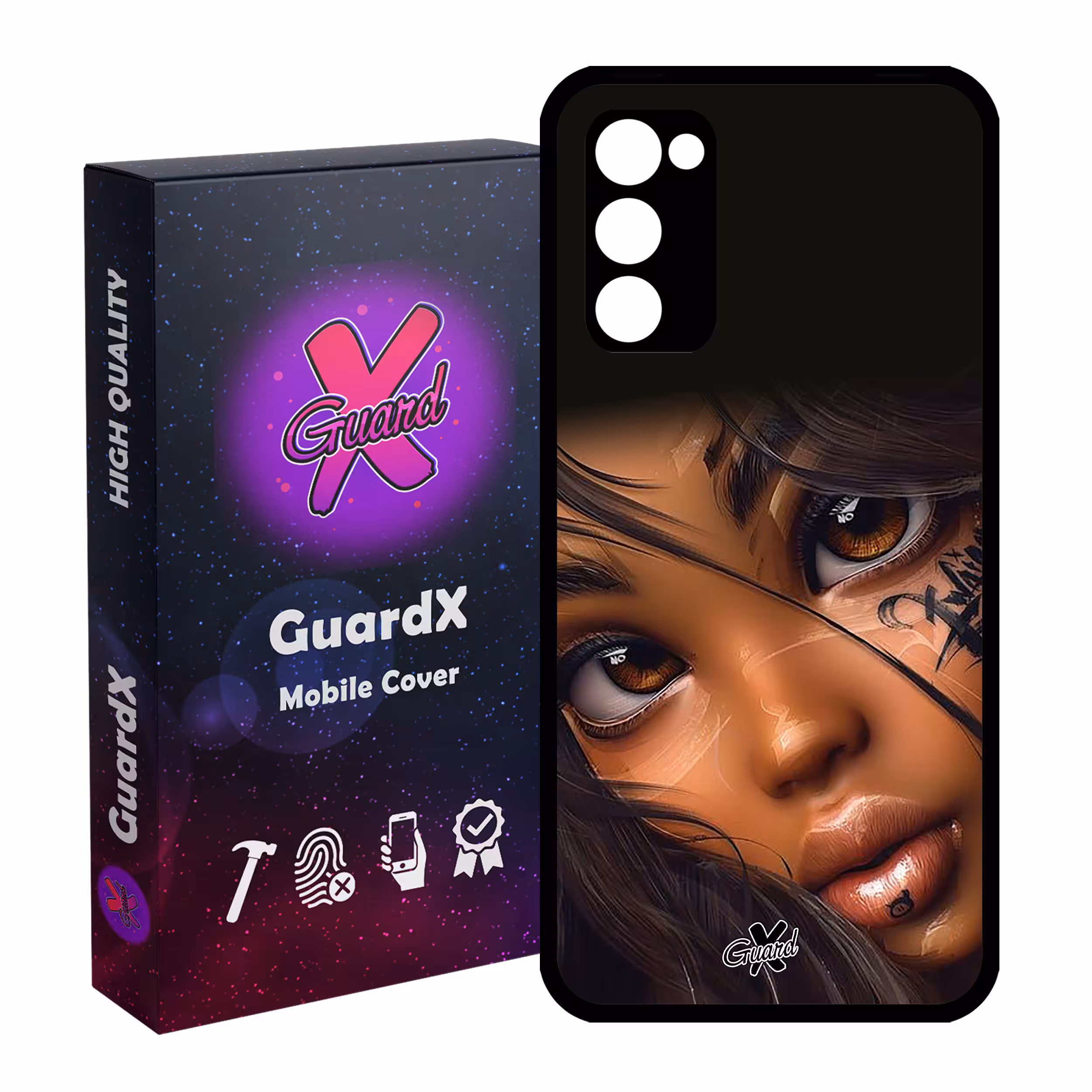 کاور گارد ایکس طرح دختر مدل Glass10365 مناسب برای گوشی موبایل سامسونگ Galaxy S20 FE