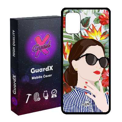 کاور گارد ایکس طرح Girl مدل Glass50355 مناسب برای گوشی موبایل سامسونگ Galaxy A51