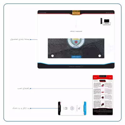 برچسب پوششی ماهوت مدل Manchester-City مناسب برای تبلت سامسونگ Galaxy Note 10.1 2012 N8010