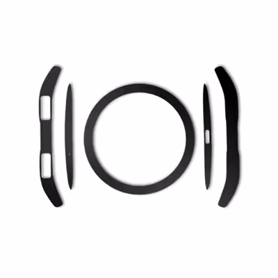 بسته 2 عددی برچسب ماهوت مدل Black-color-shades Special مناسب برای ساعت هوشمند Samsung Gear S3 Frontier