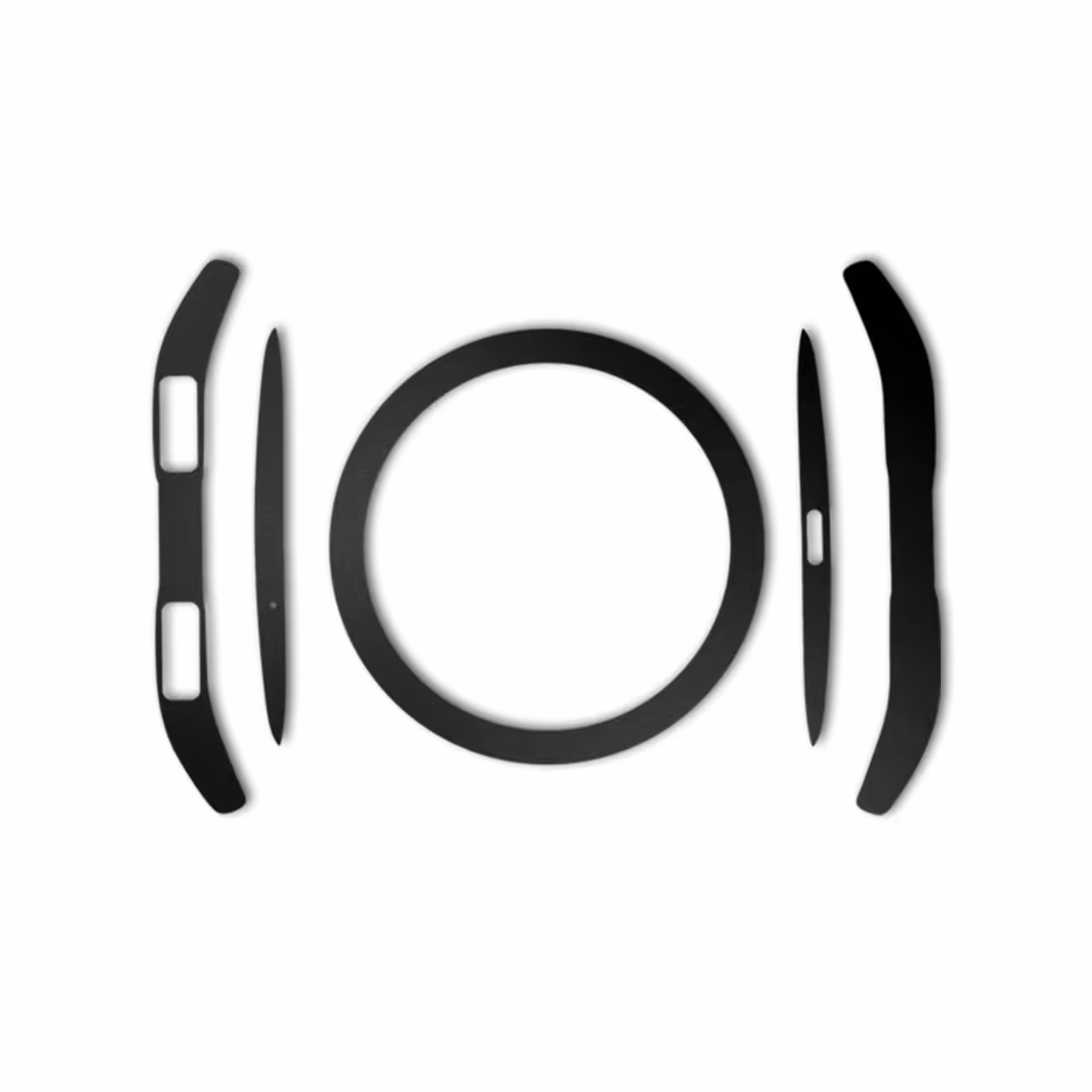 بسته 2 عددی برچسب ماهوت مدل Black-color-shades Special مناسب برای ساعت هوشمند Samsung Gear S3 Frontier