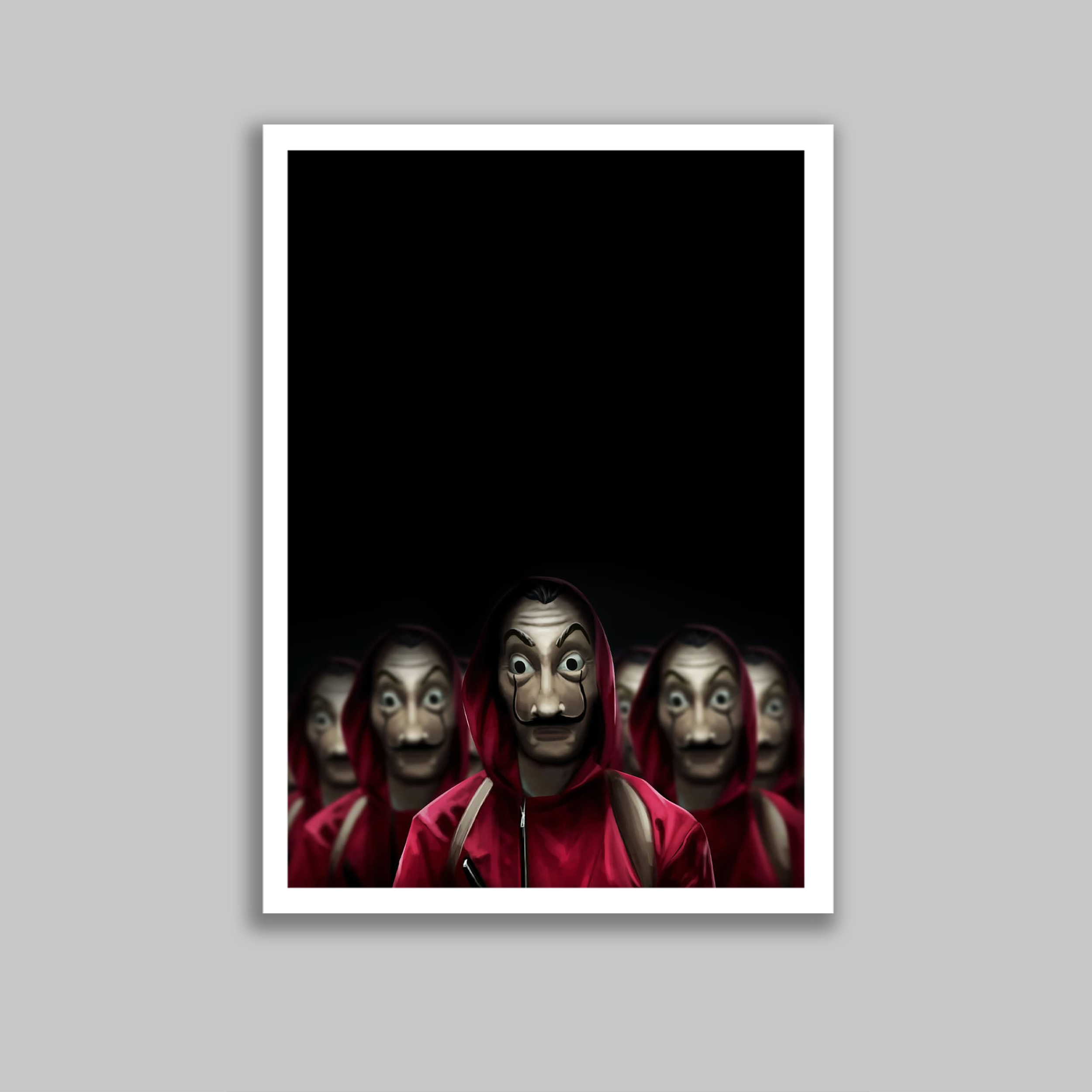 تابلو مدل سریال خانه کاغذی Money Heist کد LA-G10664