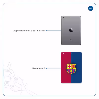 برچسب پوششی ماهوت مدل Barcelona مناسب برای تبلت اپل iPad mini 2 2013 A1491