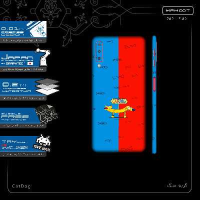 برچسب پوششی ماهوت مدل CatDog-FullSkin مناسب برای گوشی موبایل سامسونگ Galaxy A7 2018