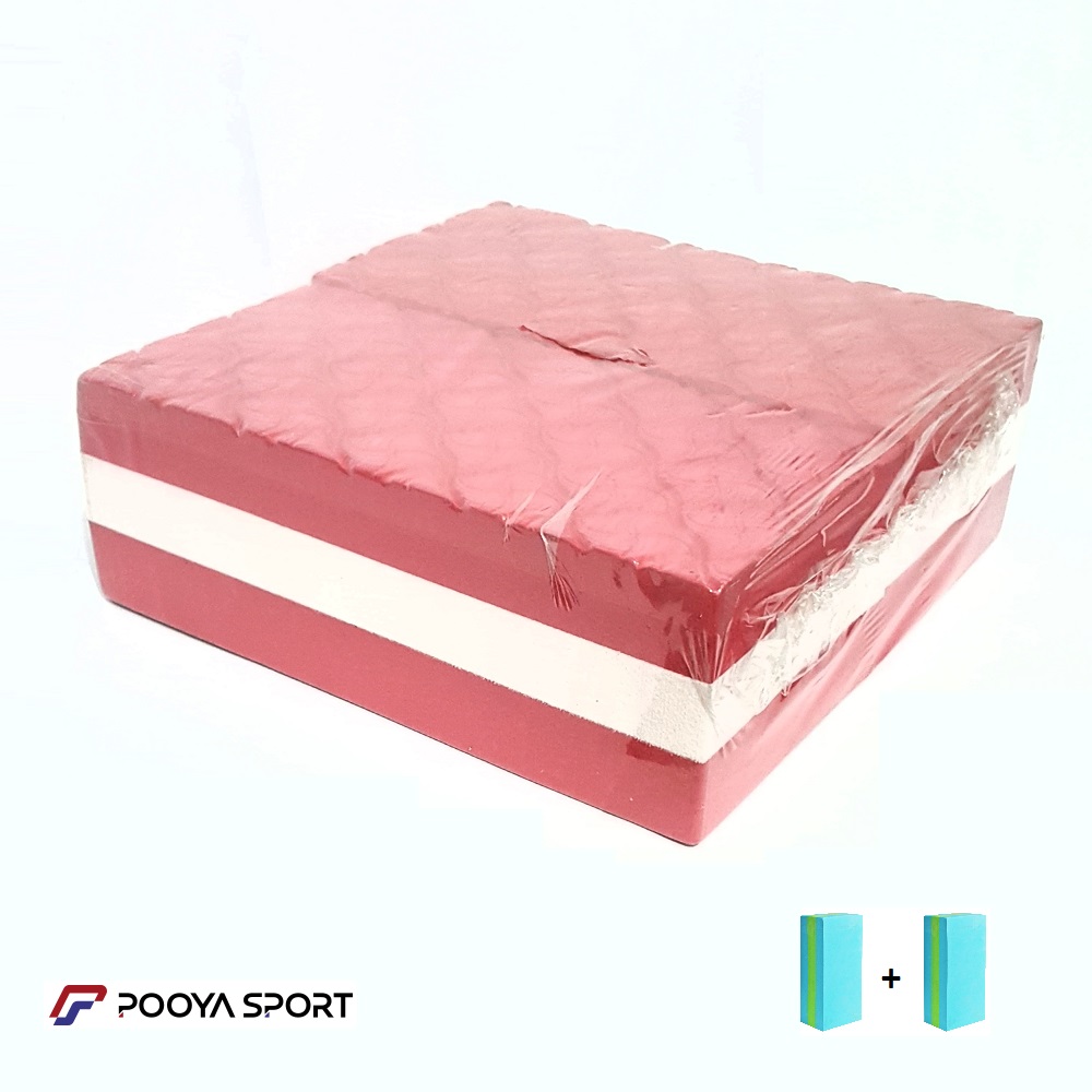 آجر یوگا رنگی آجدار بسته 2 عددی پویا