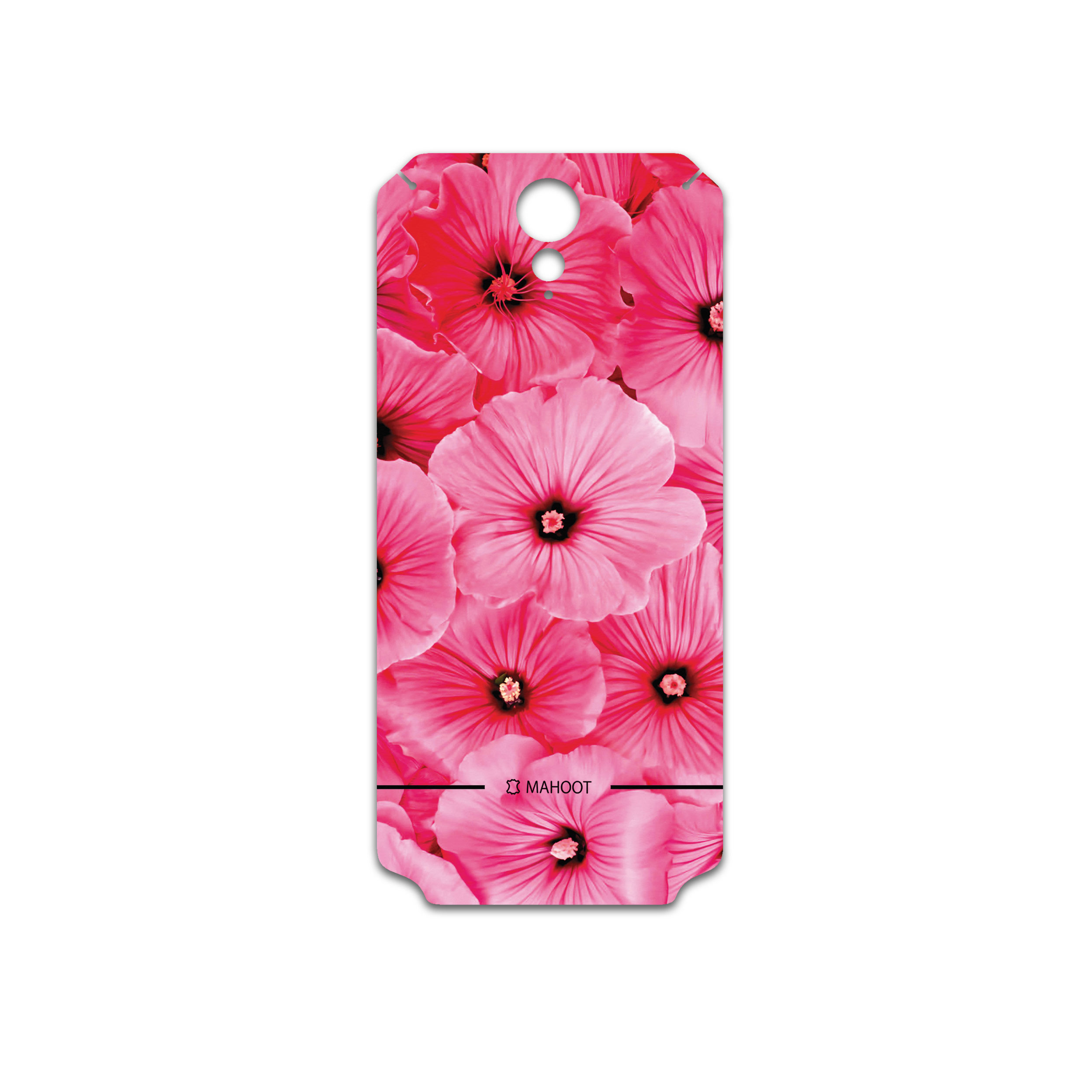 برچسب پوششی ماهوت مدل Pink-Flower مناسب برای گوشی موبایل اچ تی سی Desire 620
